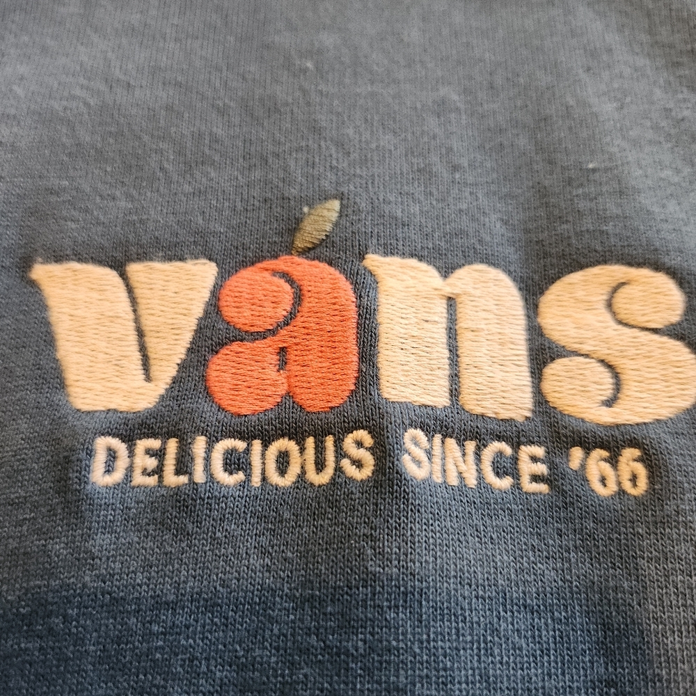 Vans Delicious Embroidered Front Logo Pouch Hoodie in Vans Teal Size S - Picture 11 of 12